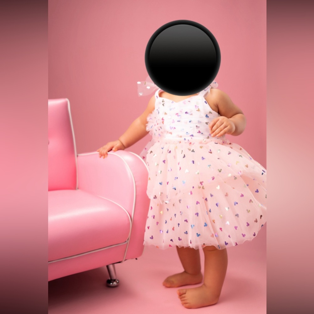 Pink Minnie Mouse Toddler Dress - birthday dress